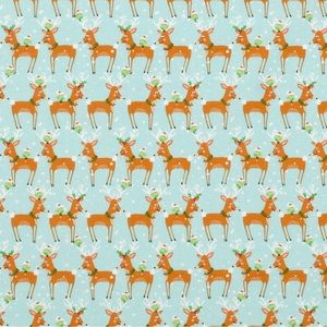 NWT Fabric Holiday Snow Deer Fat Quarter Bundle